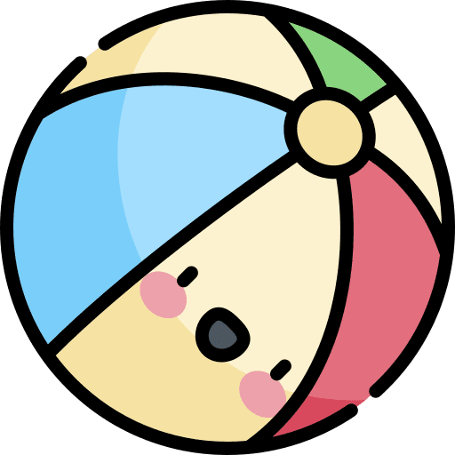 Beach ball leisure beach ball fun icon