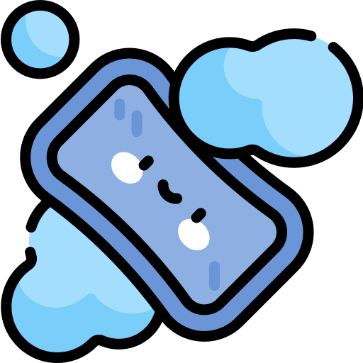 Soap healthcare and medical soap bath icon