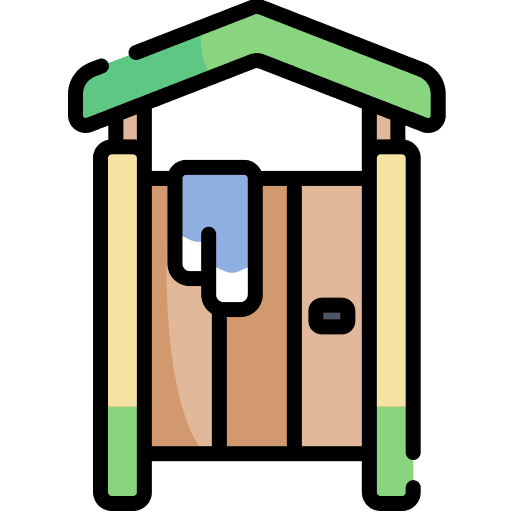 Changing room summer holidays changing room icon