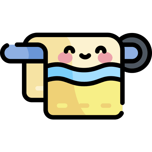 Towel towels wiping furniture and household icon