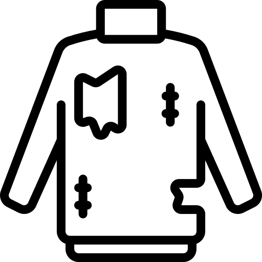 Jumper torn ecology and environment broken icon