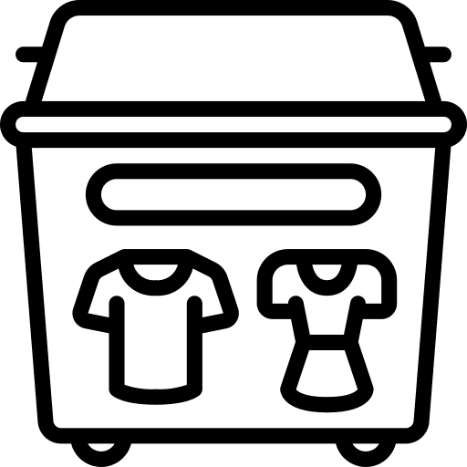 Recycling clothing trash recycling icon