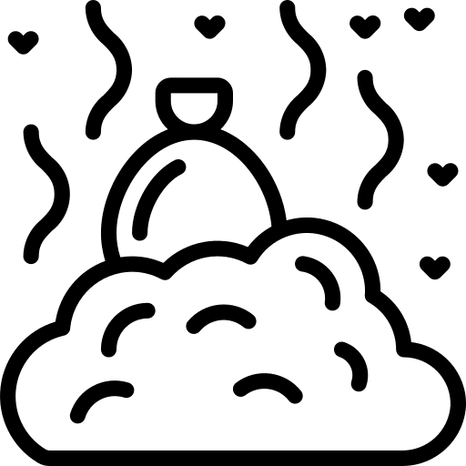 Rubbish pollution bad smell rubbish icon