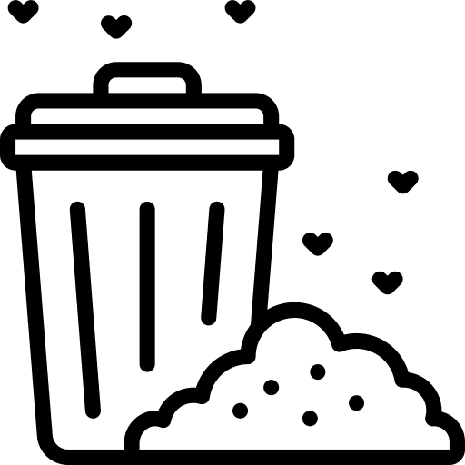 Bin furniture and household ecology and environment bin icon