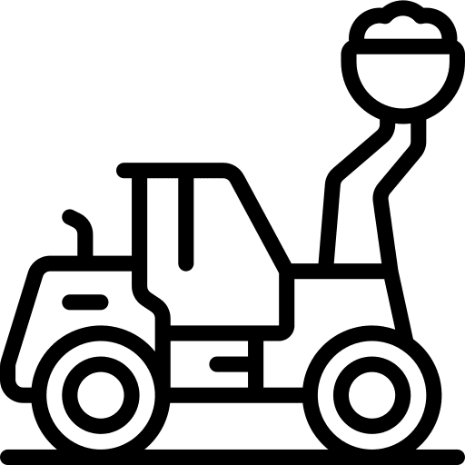 Digger excavate digger construction and tools icon