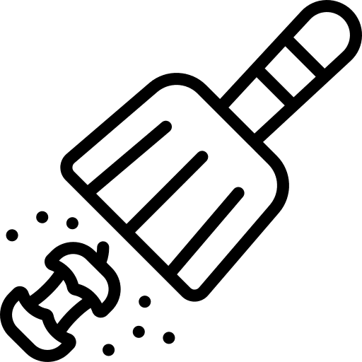 Dustpan brushes furniture and household washing icon