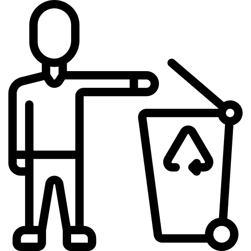 Recycling bin recycle bin recycling bin can icon