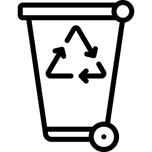 Recycling bin separate collection can ecology and environment icon