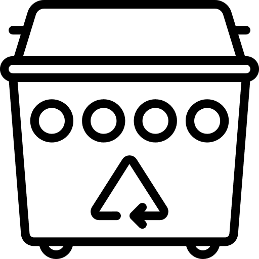 Recycling bin waste separate collection ecology and environment icon