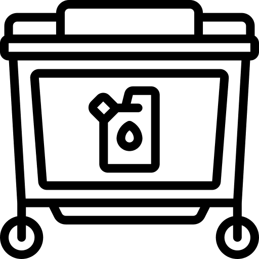 Dustbin construction and tools ecology and environment bin icon