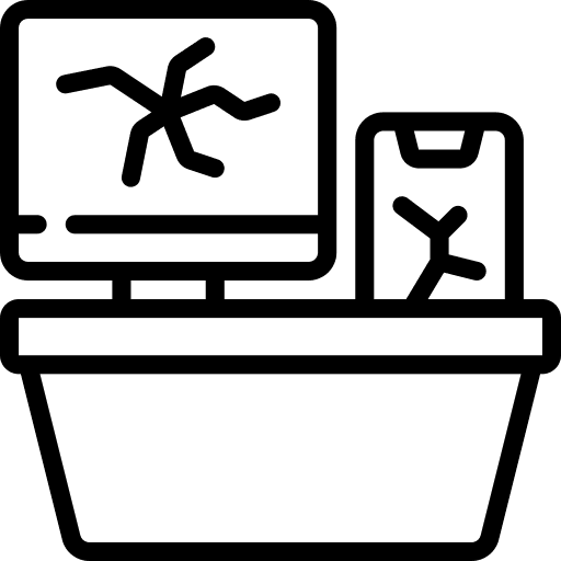 Electronics recycling garbage electronics icon