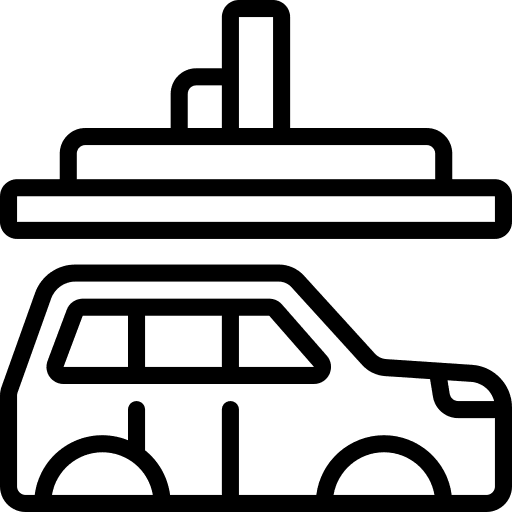 Car transportation broken motor icon