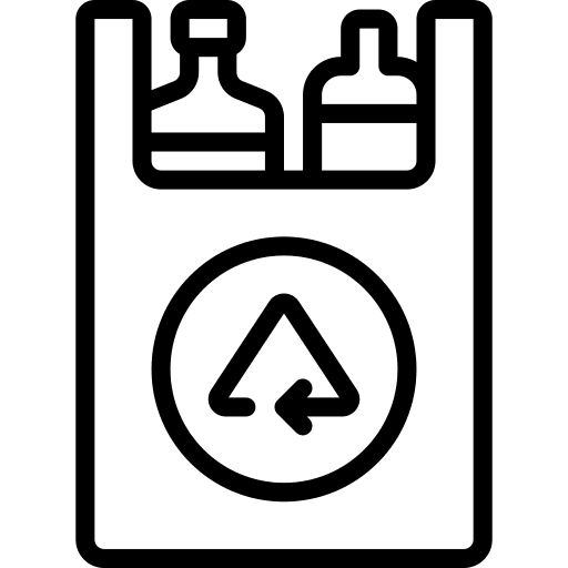 Recycling bag plastic bag bag renewable icon