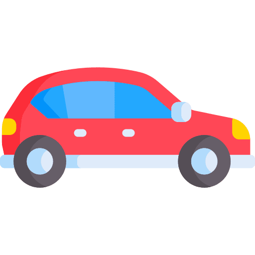Car transportation driving journey icon
