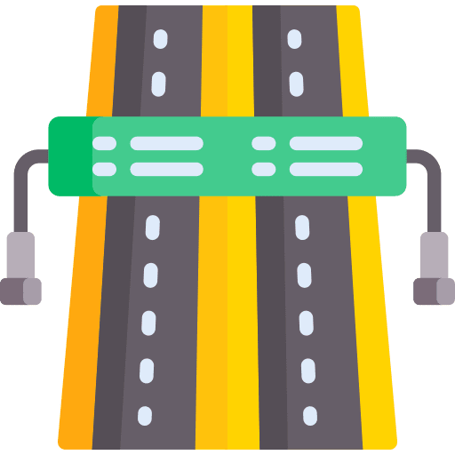 Road road perspective symbol icon