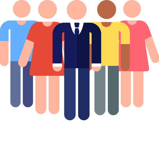 Teamwork gathering women men icon