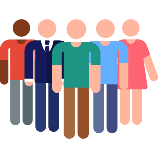 Teamwork society people group icon
