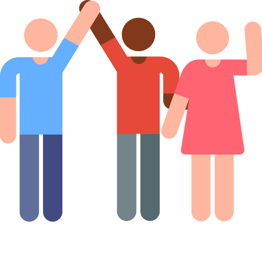 Teamwork men group teamwork icon