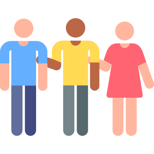 Teamwork men woman people icon