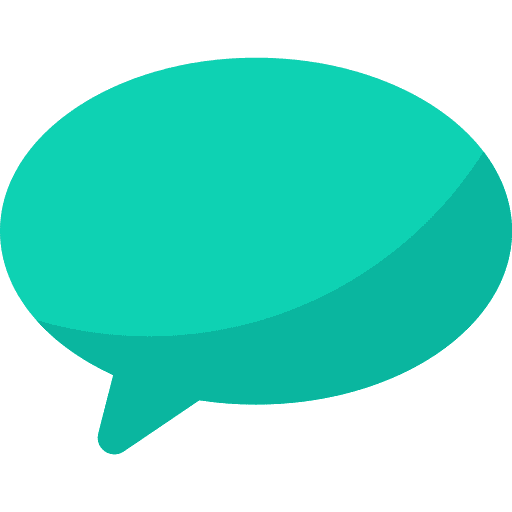 Speech bubble bubble chat word icon