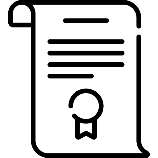 Diploma policy standards qualification icon