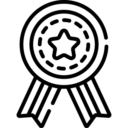 Medal quality seo and web winner icon