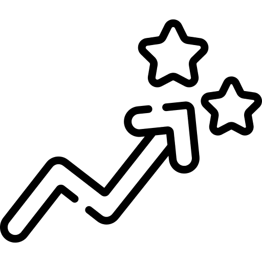 Performance bar chart profit performance icon