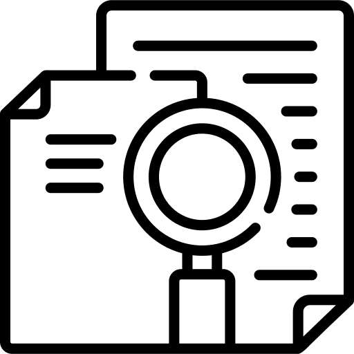 Search audit summary files and folders icon