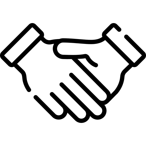 Shake hands hands and gestures commitment onboard icon