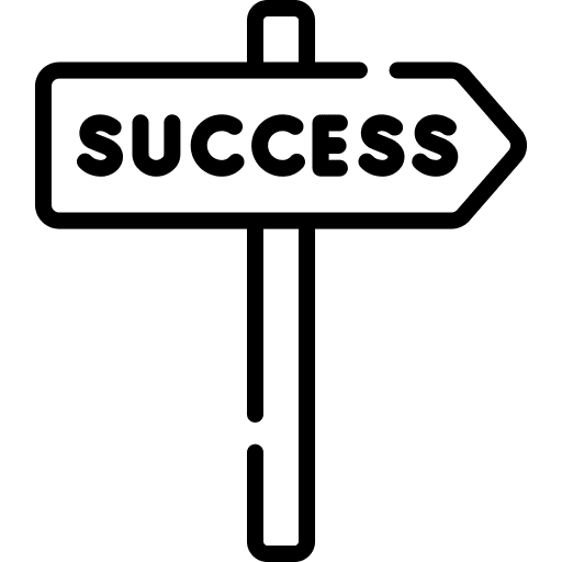 Success orientation success directional icon