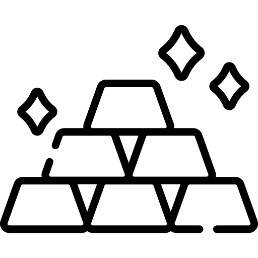 Gold ingots gold ingots cultures business icon