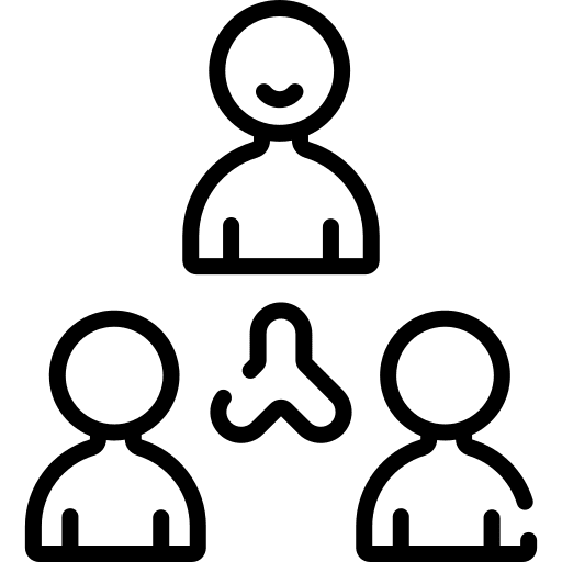 Leader worker leader head icon