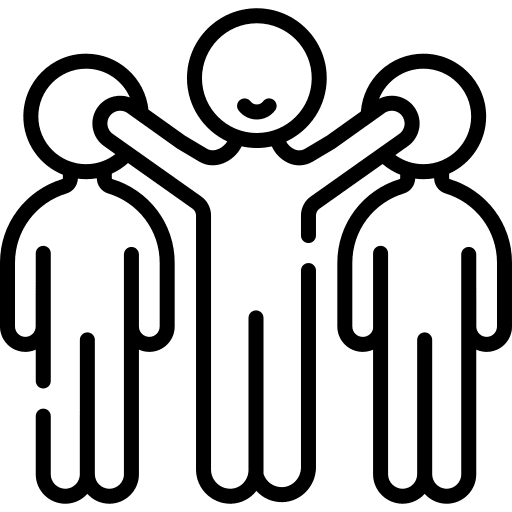 Leadership business team networking icon