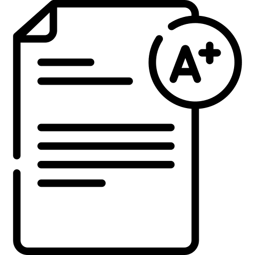 Qualifications qualification test score icon