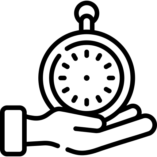 Time management timer hours stopwatch icon