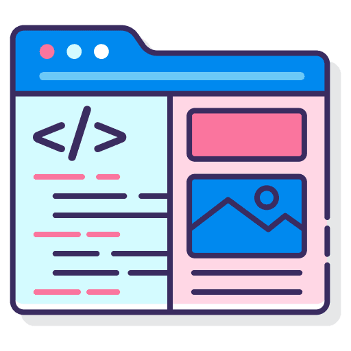 Front end laptop ui web design icon