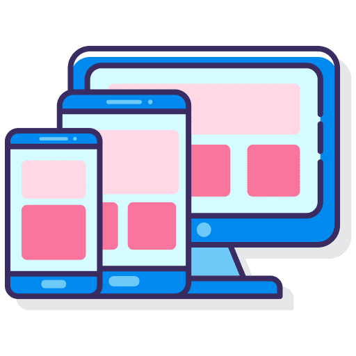 Responsive website responsive screen monitor icon