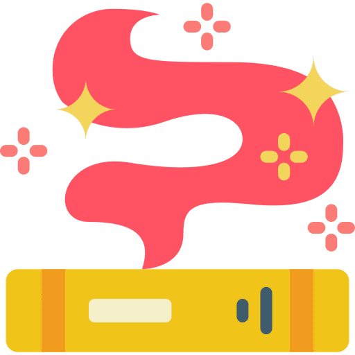 Book reading entertainment magic icon