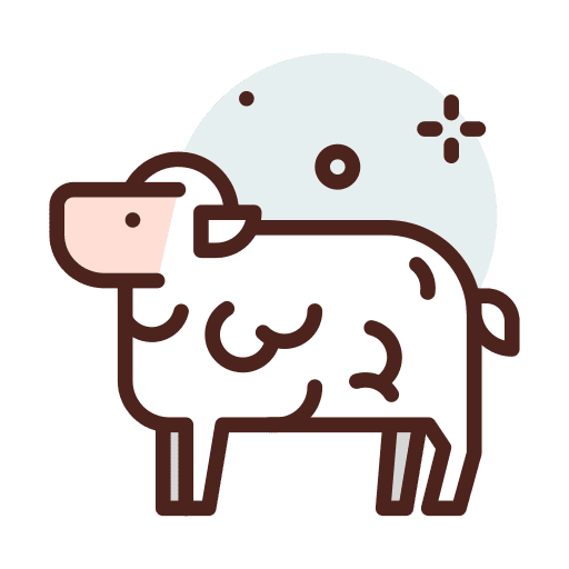 Sheep sacrifice cross easter icon