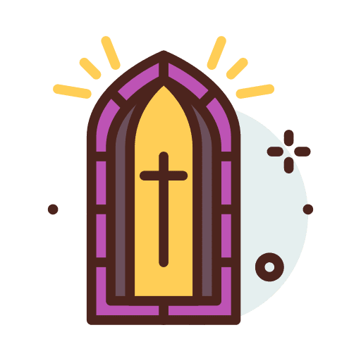 Window architecture and city light window icon