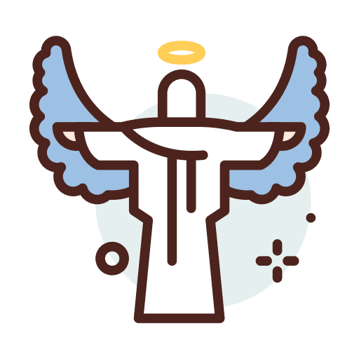 Angel wings character angel icon