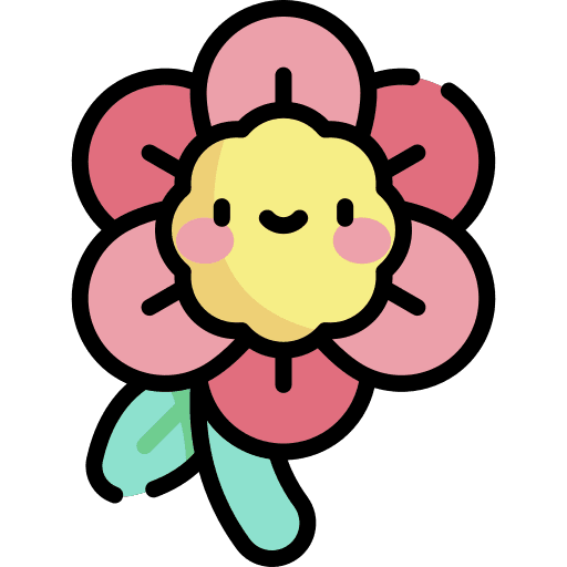 Flower nature botanical petals icon