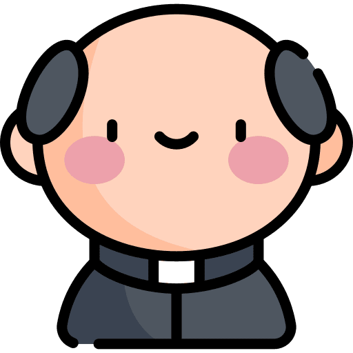 Priest man professions and jobs priest icon