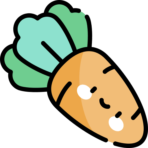 Carrot food and restaurant carrot healthy food icon