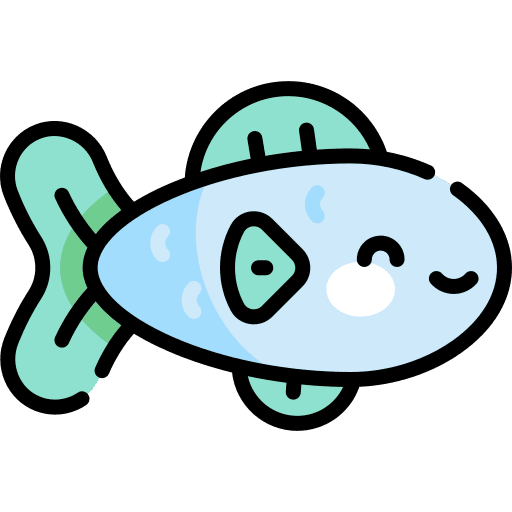Fish diet sea organic icon