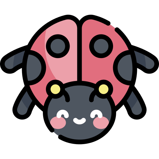 Ladybug bug animals beetle icon