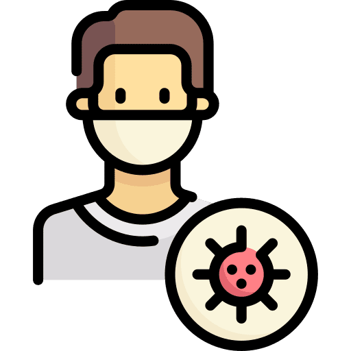Infected infectious disease ncov infected icon