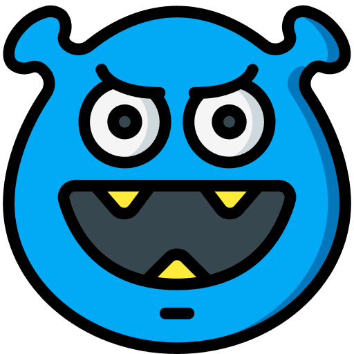 Happy beast emoji feelings icon