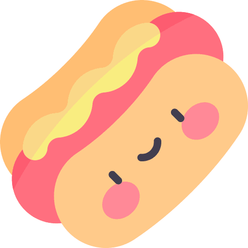 Hot dog fast food junk food food icon