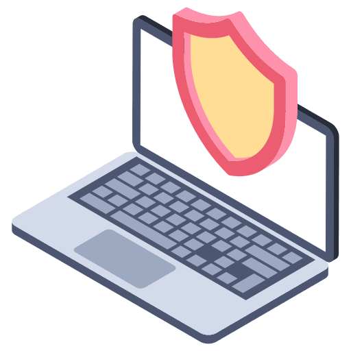 Antivirus protection antivirus secure shield icon